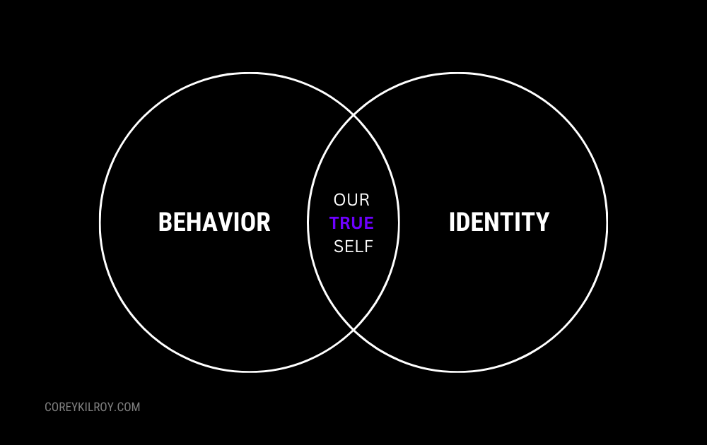 Behavior + Fake Identity ≠ Our True Self.