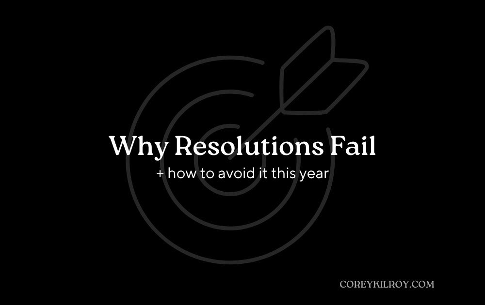 Why Resolutions Fail (and how to avoid it this year)